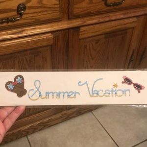 Sizzix large “summer vacation”  die new